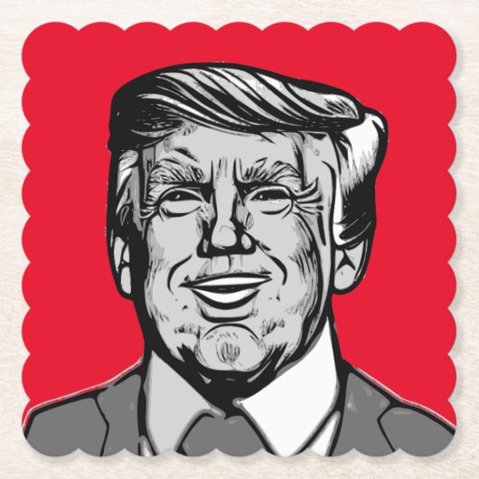 DONALD TRUMP UNTERSETZER (Vorderseite)