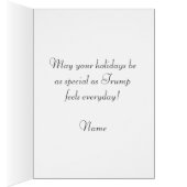 Donald Trump-Urlaubskarte (Innen (Rechts))