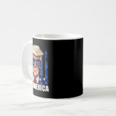 Donald Trump US-amerikanische Flagge Funny beunruh Kaffeetasse (Vorderseite Links)
