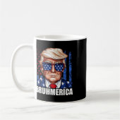 Donald Trump US-amerikanische Flagge Funny beunruh Kaffeetasse (Links)