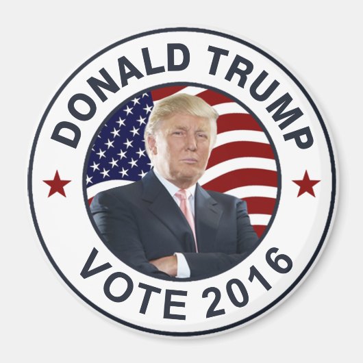 Donald Trump US-Flagge Magnet (Vorne)