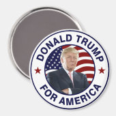 Donald Trump US-Flagge Magnet (Vorderseite/Rückseite)