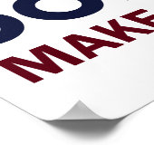 Donald Trump US-Flagge Poster (Ecke)