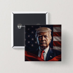 Donald Trump US-Präsident Weiße Haus MAGA 2024 Button