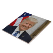 Donald Trump US-Präsident Weiße Haus MAGA 2024 Fliese (Seite)