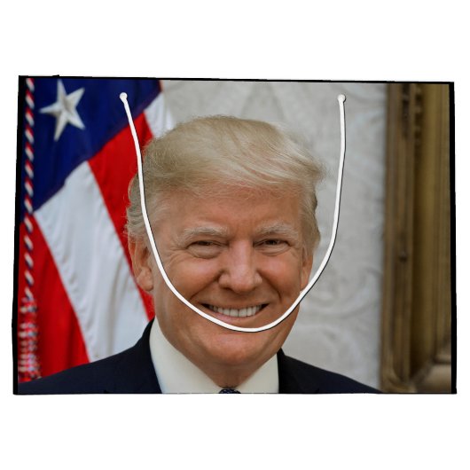 Donald Trump US-Präsident Weiße Haus MAGA 2024 Große Geschenktüte (Rückseite)