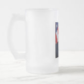 Donald Trump US-Präsident Weiße Haus MAGA 2024 Mattglas Bierglas (Links)