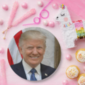 Donald Trump US-Präsident Weiße Haus MAGA 2024 Pappteller (Party)
