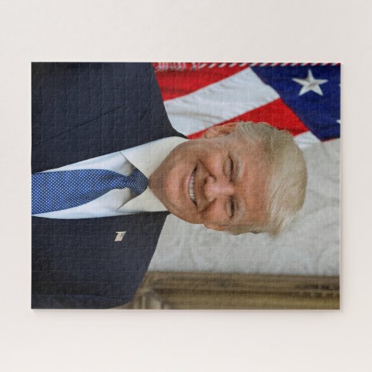 Donald Trump US-Präsident Weiße Haus MAGA 2024 Puzzle (Horizontal)