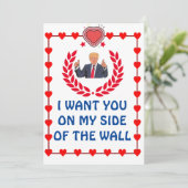 Donald Trump Valentinstag FUNNY Feiertagskarte (Stehend Vorderseite)