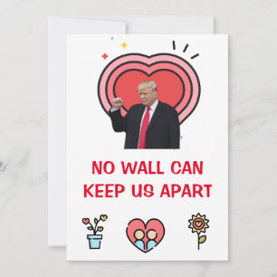 Donald Trump Valentinstag FUNNY Holiday Card Feiertagskarte