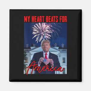 Donald Trump Valentinstag Mein Herz schlägt für Am Magnet