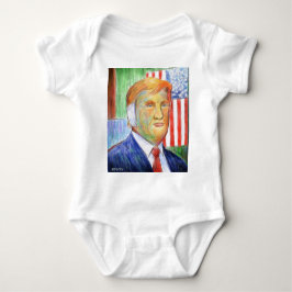 Donald Trump Van Gogh Baby Strampler