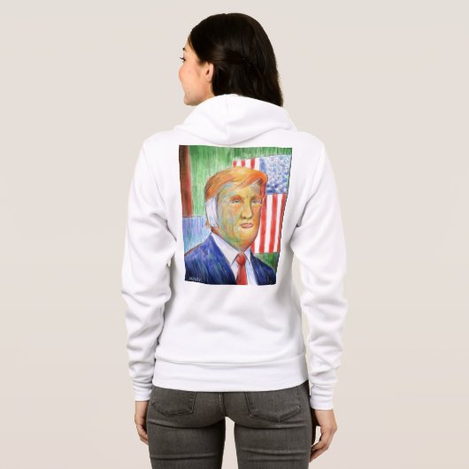 Donald Trump Van Gogh Hoodie (Schwarz voll)