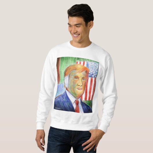 Donald Trump Van Gogh Sweatshirt (Vorne ganz)