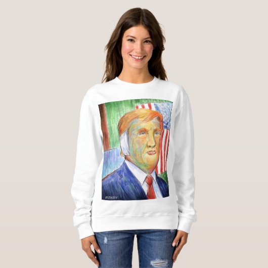 Donald Trump Van Gogh Sweatshirt (Vorne ganz)