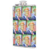 Donald Trump Van Gogh Vinyl Wrapped Flask Flachmann (Links)