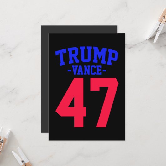 Donald Trump Vance 2024 Einladung (Vorderseite/Rückseite Beispiel)