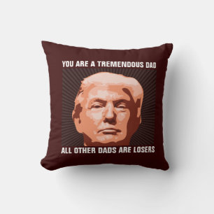 DONALD TRUMP VATER VATER'S DAY THROW PILLOW KISSEN