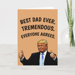 DONALD TRUMP VATER'S DAY TREMENDOUS CARDS KARTE