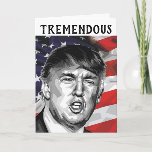 DONALD TRUMP VATER'S DAY TREMENDOUS VATER CARD KARTE (Vorderseite)