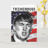 DONALD TRUMP VATER'S DAY TREMENDOUS VATER CARD KARTE (Gelbe Blume)