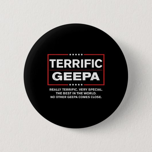 Donald Trump Vathers Day Geschenk für Geepa Funny Button (Vorderseite)