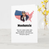 Donald Trump Vathers Day Name Funny Vater Karte (Gelbe Blume)