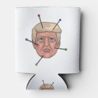 Donald Trump Voodoo Doll Button Illustration