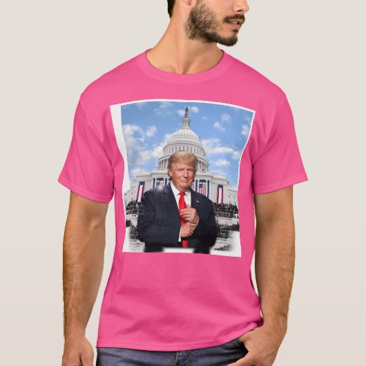 Donald Trump vor dem Weißen Haus 2 T-Shirt (Vorderseite)