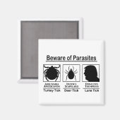 Donald Trump Vorsicht vor Parasiten Magnet (Vorderseite/Rückseite)