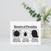 Donald Trump Vorsicht vor Parasiten Postkarte (Stehend Vorderseite)