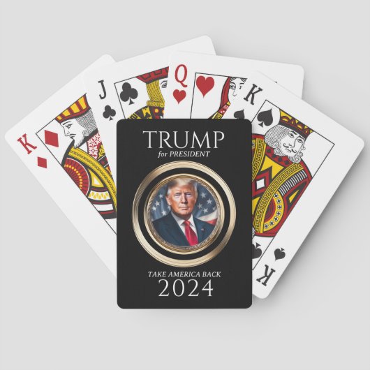 Donald Trump-Wahlkampfkollektiv 2024 Spielkarten (Rückseite)