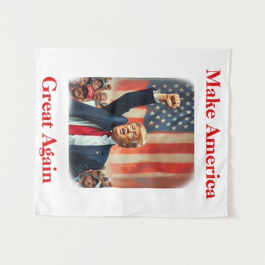 Donald Trump Wandteppich (Vorderseite (Horizontal))