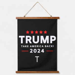 Donald Trump Wandteppich Mit Holzrahmen