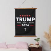 Donald Trump Wandteppich Mit Holzrahmen (Schlafzimmer)
