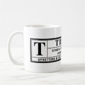 Donald Trump Warning Label Kaffeetasse (Links)