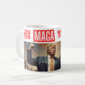 Donald Trump "We MAGA Together Mural Tasse" Kaffeetasse (Vorderseite Links)
