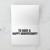 DONALD TRUMP WEDD JAHRESGREETING CARDS KARTE (Innenseite)