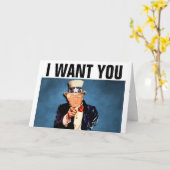 DONALD TRUMP WEDD JAHRESGREETING CARDS KARTE (Gelbe Blume)