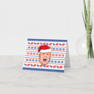DONALD TRUMP Weihnachten Dankeskarte