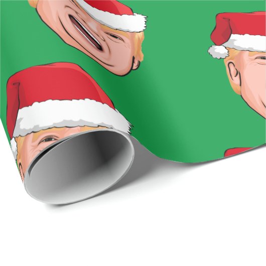 DONALD TRUMP Weihnachten Geschenkpapier (Rolleneckpunkt)