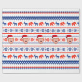 DONALD TRUMP Weihnachten Geschenkpapier (Flach)