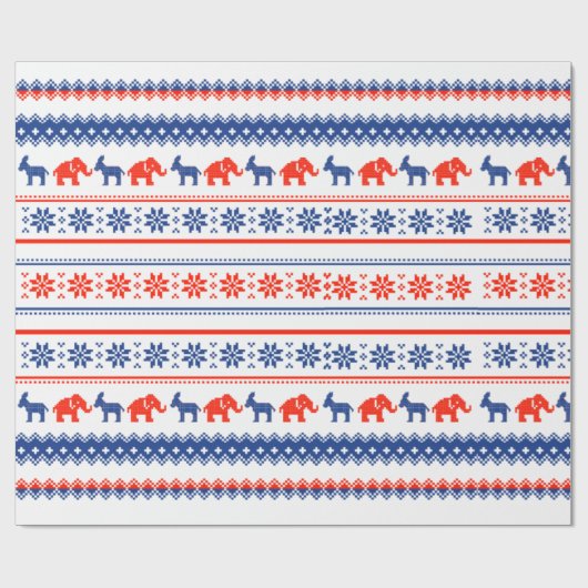 DONALD TRUMP Weihnachten Geschenkpapier (Flach)