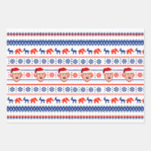DONALD TRUMP Weihnachten Geschenkpapier Set (Vorderseite 3)
