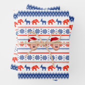 DONALD TRUMP Weihnachten Geschenkpapier Set (Beispiel)