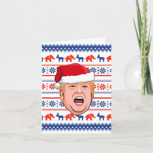 DONALD TRUMP Weihnachten Karte (Vorderseite)