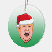 DONALD TRUMP Weihnachten Keramik Ornament (Links)