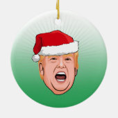 DONALD TRUMP Weihnachten Keramik Ornament (Hinten)