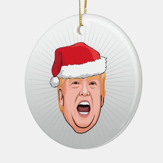 DONALD TRUMP Weihnachten Keramik Ornament (Links)